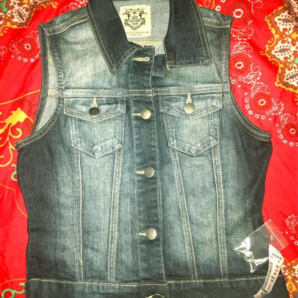 Love Culture Denim Vest